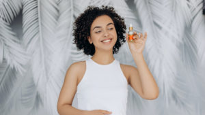 a person holding a candle